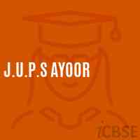 J.U.P.S Ayoor Upper Primary School Logo