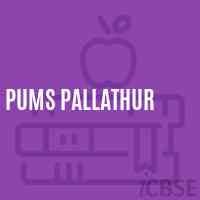 Pums Pallathur Middle School Logo