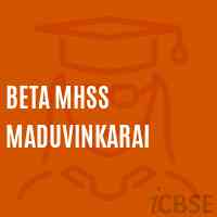 Beta Mhss Maduvinkarai Senior Secondary School Logo