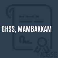 GHSS, Mambakkam High School Logo