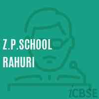 Z.P.School Rahuri Logo