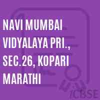 Navi Mumbai Vidyalaya Pri., Sec.26, Kopari Marathi Middle School Logo