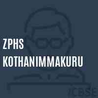 Zphs Kothanimmakuru Secondary School Logo