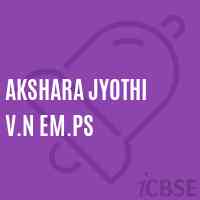 Akshara Jyothi V.N Em.Ps Middle School Logo