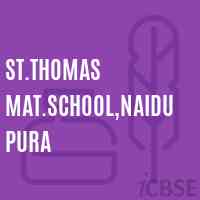 St.Thomas Mat.School,Naidupura Logo