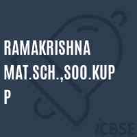Ramakrishna Mat.Sch.,Soo.Kupp Secondary School Logo