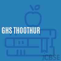 Ghs Thoothur Secondary School Logo