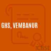 Ghs, Vembanur Secondary School Logo