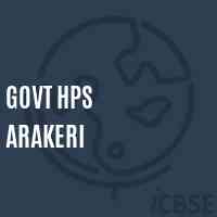 Govt Hps Arakeri Middle School Logo