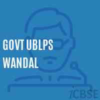 Govt Ublps Wandal Primary School Logo