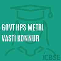 Govt Hps Metri Vasti Konnur Middle School Logo