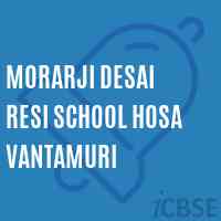 Morarji Desai Resi School Hosa Vantamuri Logo
