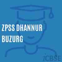Zpss Dhannur Buzurg Secondary School Logo