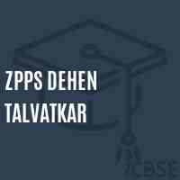 Zpps Dehen Talvatkar Primary School Logo