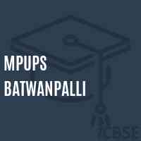 Mpups Batwanpalli Middle School Logo