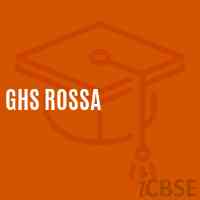 Ghs Rossa Secondary School Logo