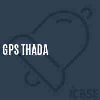 Gps Thada Primary School Logo