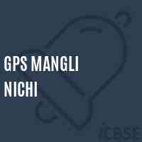 Gps Mangli Nichi Primary School Logo