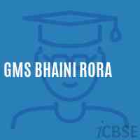 Gms Bhaini Rora Middle School Logo