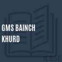 Gms Bainch Khurd Middle School Logo