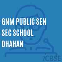 Gnm Public Sen Sec School Dhahan Logo