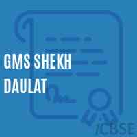 Gms Shekh Daulat Middle School Logo