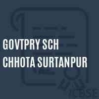 Govtpry Sch Chhota Surtanpur Primary School Logo
