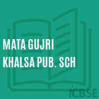 Mata Gujri Khalsa Pub. Sch Secondary School Logo