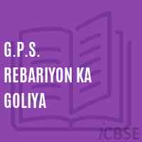 G.P.S. Rebariyon Ka Goliya Primary School Logo