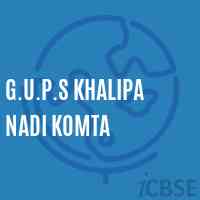 G.U.P.S Khalipa Nadi Komta Middle School Logo