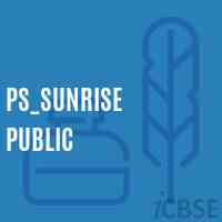 Ps_Sunrise Public Primary School Logo