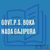 Govt.P.S. Boka Nada Gajipura Primary School Logo