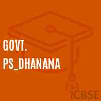 Govt. Ps_Dhanana Primary School Logo
