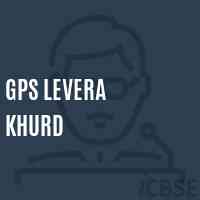 Gps Levera Khurd Primary School Logo
