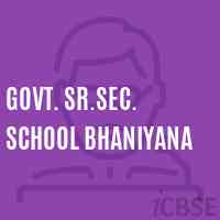 Govt. Sr.Sec. School Bhaniyana Logo