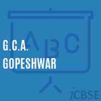 G.C.A. Gopeshwar Primary School Logo