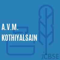 A.V.M. Kothiyalsain Primary School Logo