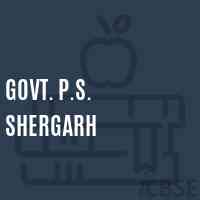 Govt. P.S. Shergarh Primary School Logo