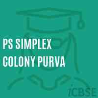 Ps Simplex Colony Purva Primary School Logo