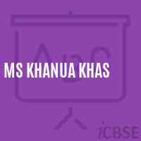 Ms Khanua Khas Middle School Logo