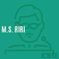 M.S. Riri Middle School Logo