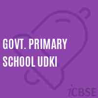 Govt. Primary School Udki Logo
