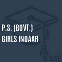 P.S. (Govt.) Girls Indaar Primary School Logo