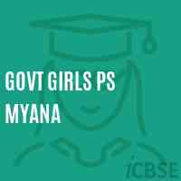 Govt Girls Ps Myana Primary School Logo