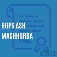 Ggps Ash Machhurda Primary School Logo