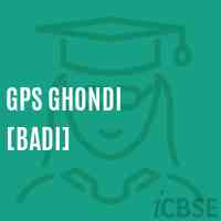 Gps Ghondi [Badi] Primary School Logo