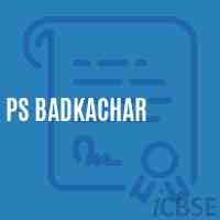 Ps Badkachar Primary School Logo