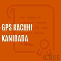 Gps Kachhi Kanibada Primary School Logo