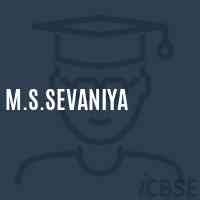 M.S.Sevaniya Middle School Logo