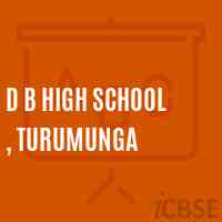 D B High School , Turumunga Logo